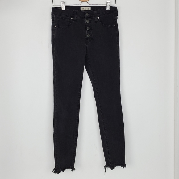 Madewell Denim - Madewell 9" High Rise Skinny Exposed Button 28